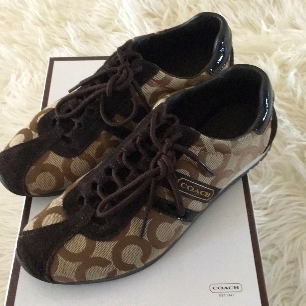 Coach Brown running shoes Size 6